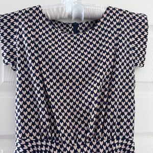 Black cream heart shape dress